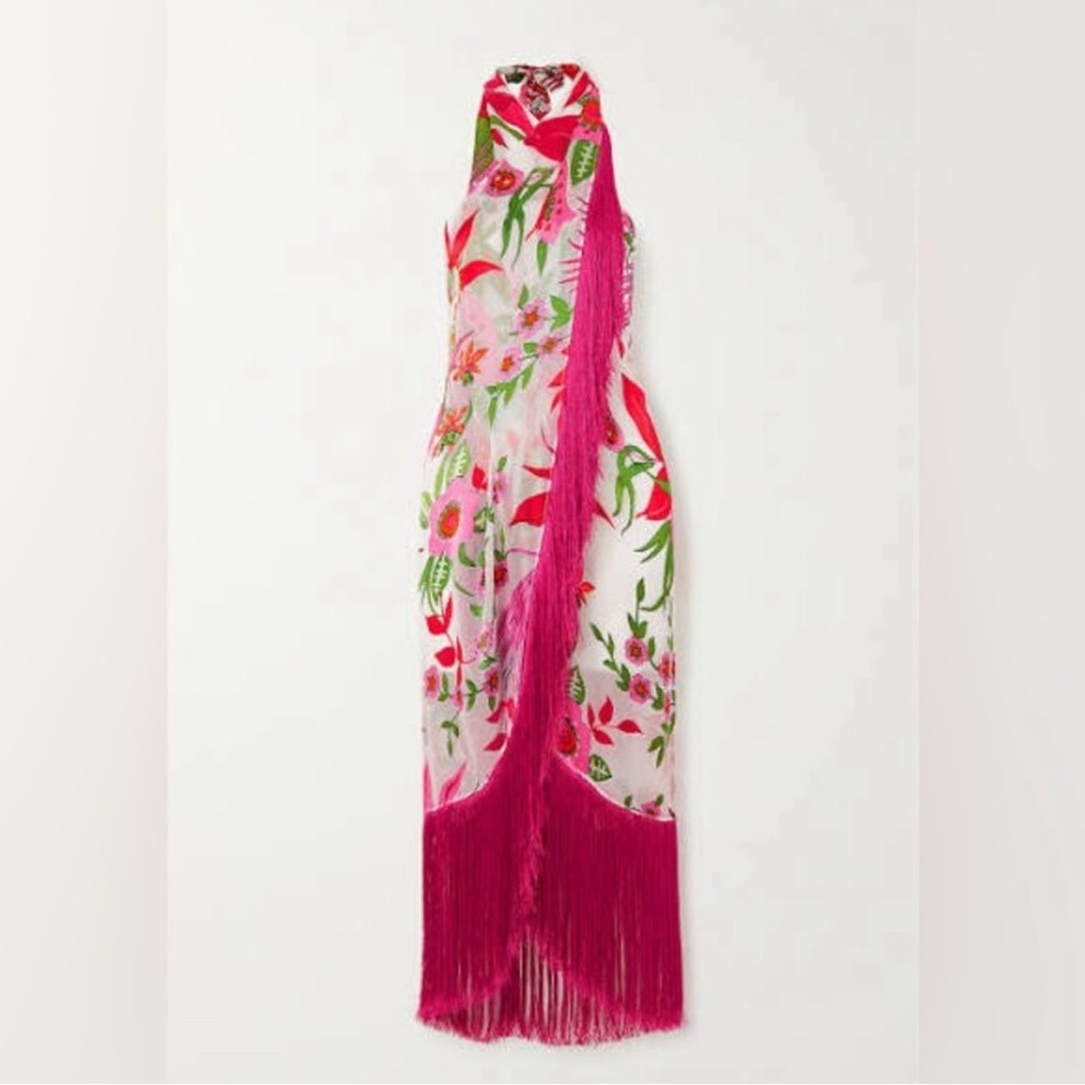 Cult Gaia Bianca Womens Silk Blend Dress Cover-Up